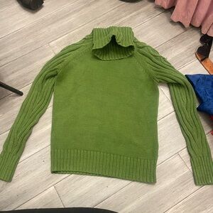 Green Turtleneck Sweater